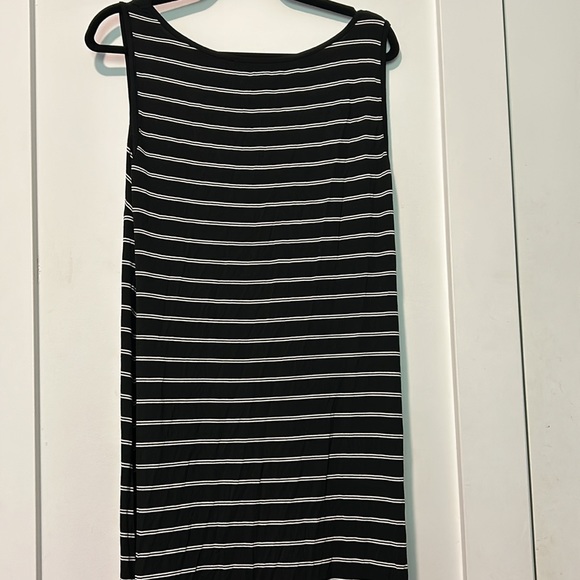 ๐ Love & Legend Black White Striped Sleeveless Maxi Dress X NWT New! - Picture 4 of 8